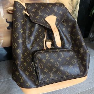 Authentic Louis Vuitton Montsouris GM Bagpack